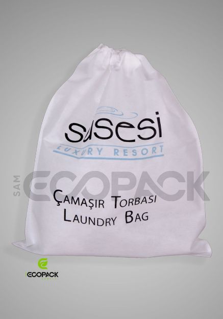 Picture of Printed Drawstring Laundry Bag