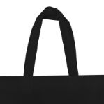 Picture of Flexo Printed Black Nonwoven Bag with Bottom Bellows