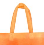 Picture of Flexo Printed Orange Nonwoven Bag with Bottom Gusset