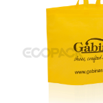 Picture of Flexo Printed Yellow Nonwoven Fabric Eco Friendly Shop Bag