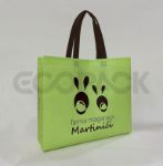 Picture of Green Lamination Logo Printed Nonwoven Bag